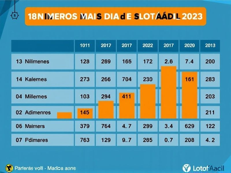 18 números mais sorteados na lotofácil 2023