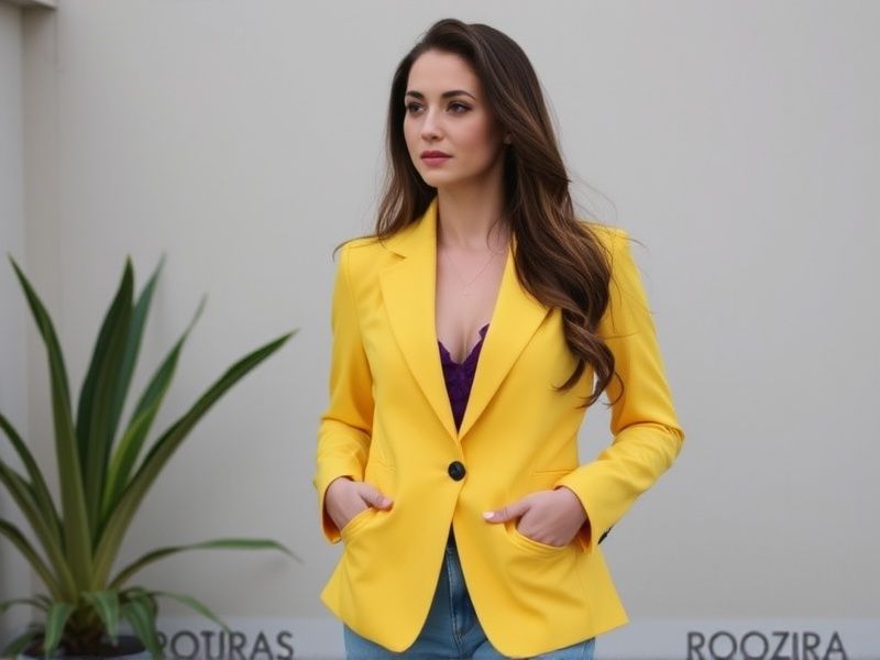 blazer amarelo