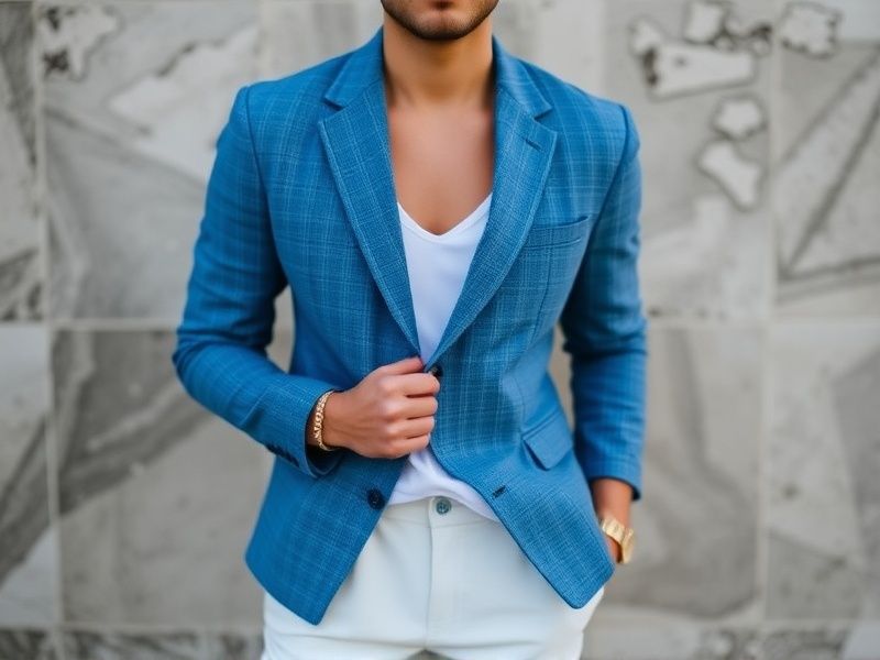 blazer azul marinho