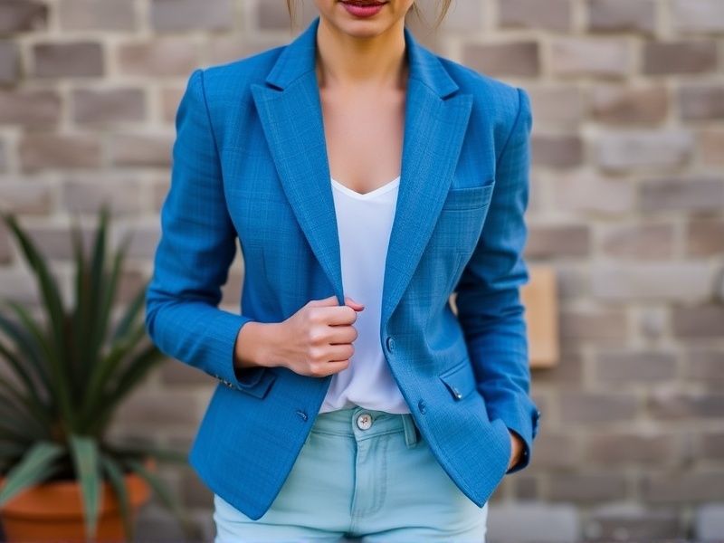 blazer azul