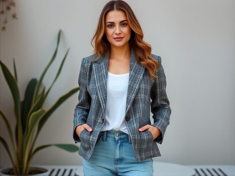 blazer em moletom feminino