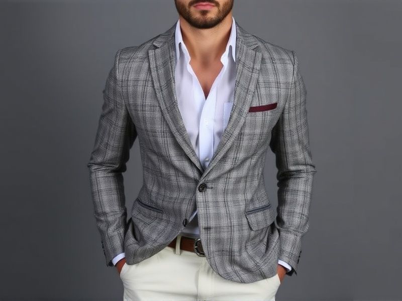 blazer masculino xadrez