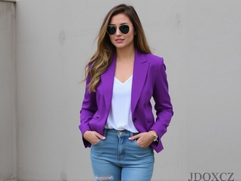 blazer roxo