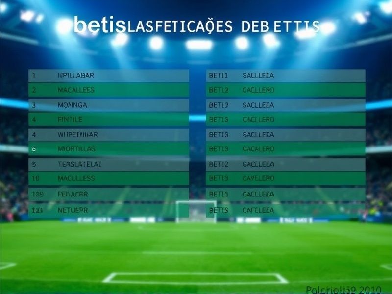 classificações de betis