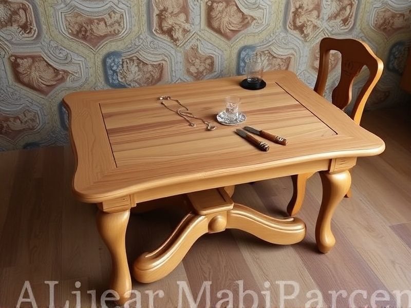 jogo de mesa com cadeira de madeira