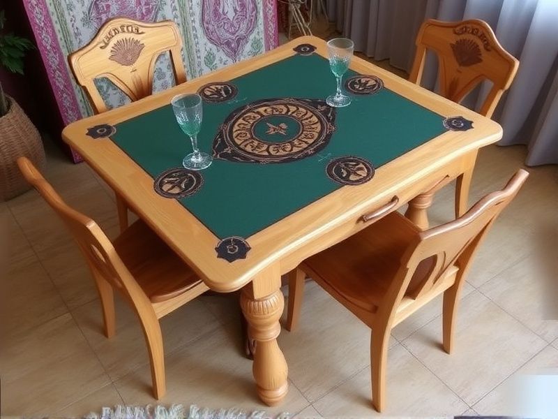 jogo de mesa de madeira com 4 cadeiras
