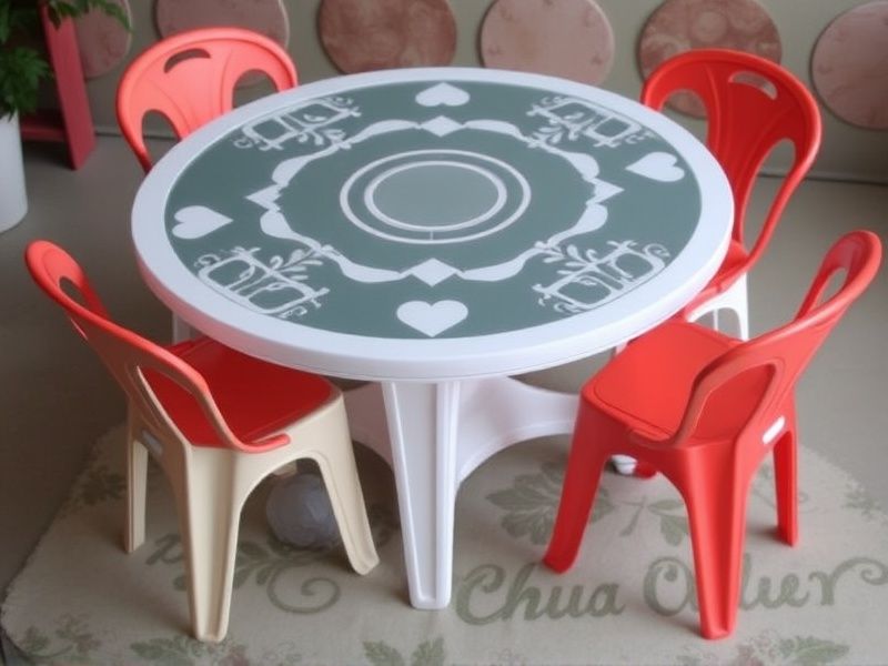 jogo de mesa de plastico