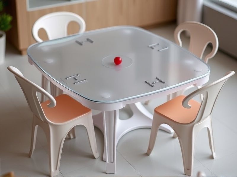 jogo de mesa e cadeira plastica