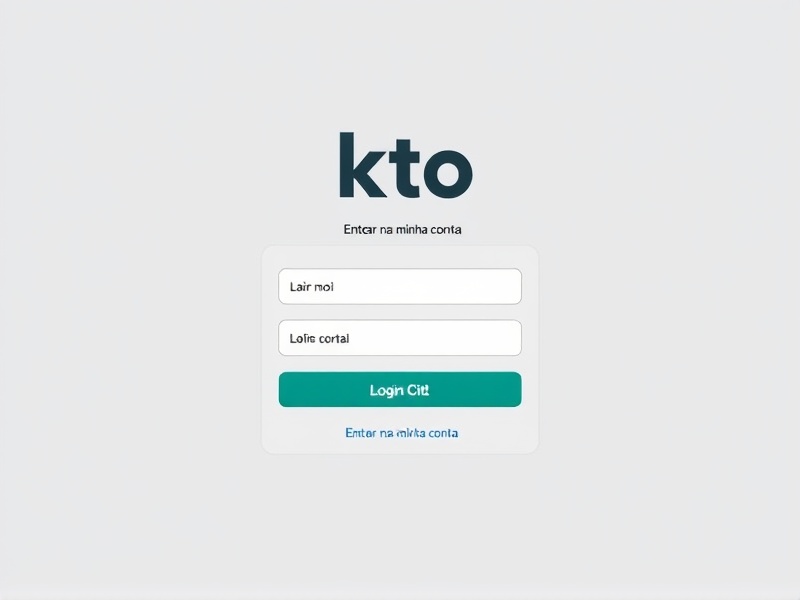 kto login entrar na minha conta