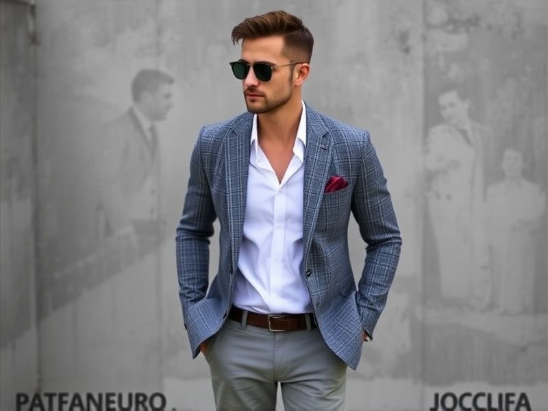 look com blazer masculino