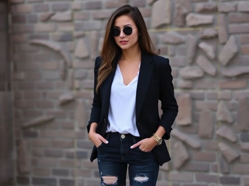 look com blazer preto