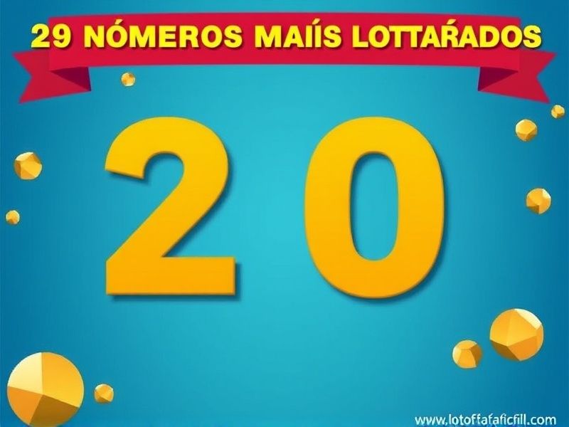 os 20 números mais sorteados na lotofácil