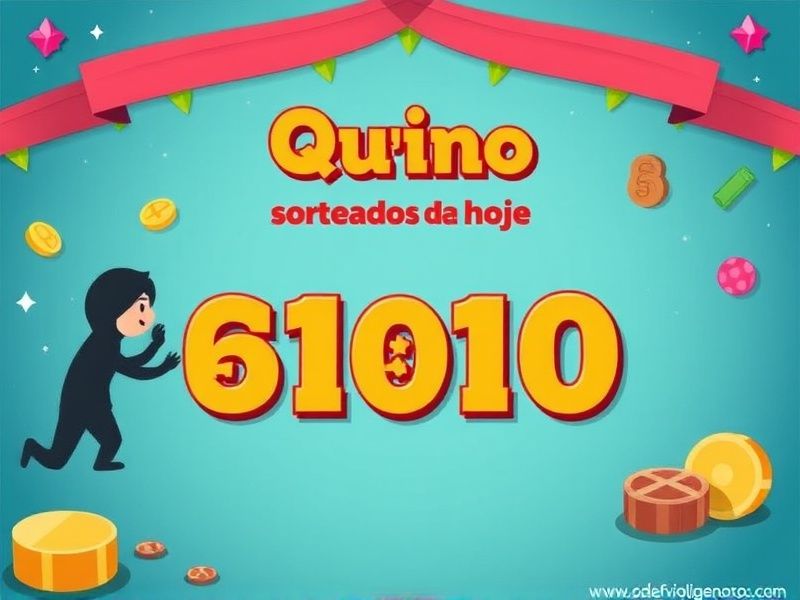 os números sorteados da quina de hoje