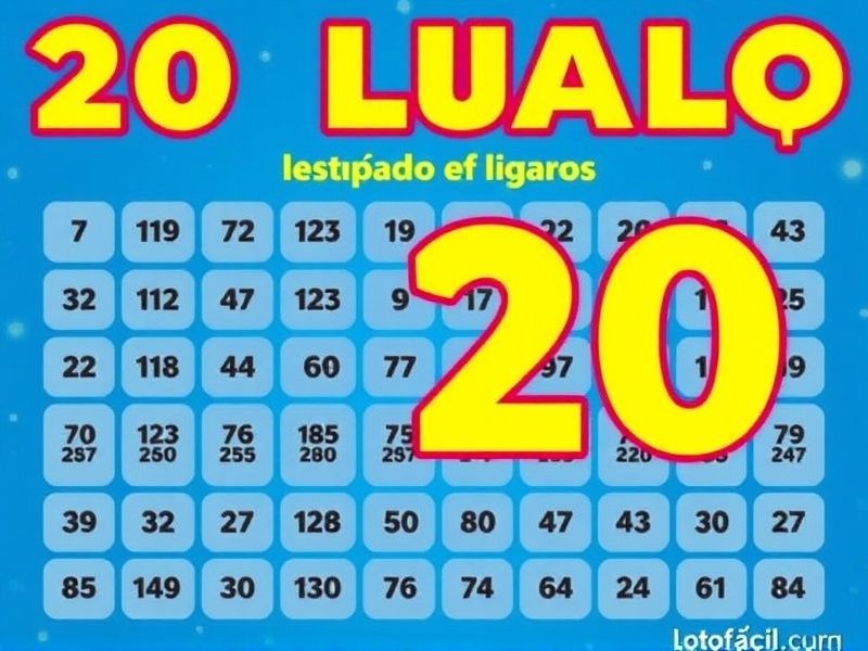 quais são os 20 últimos resultados da lotofácil
