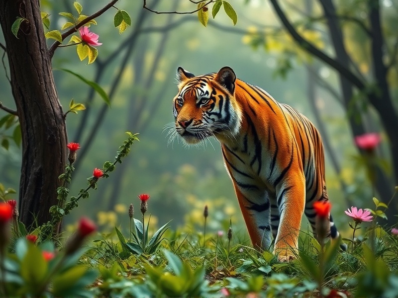 Tigre Jogo: Uma Jornada pela Floresta Indígena