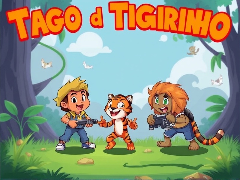 Tigrinho e seus Amigos no Mundo dos Videogames